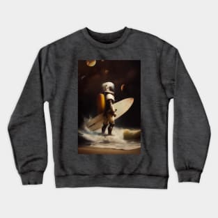 My space surfing day Crewneck Sweatshirt